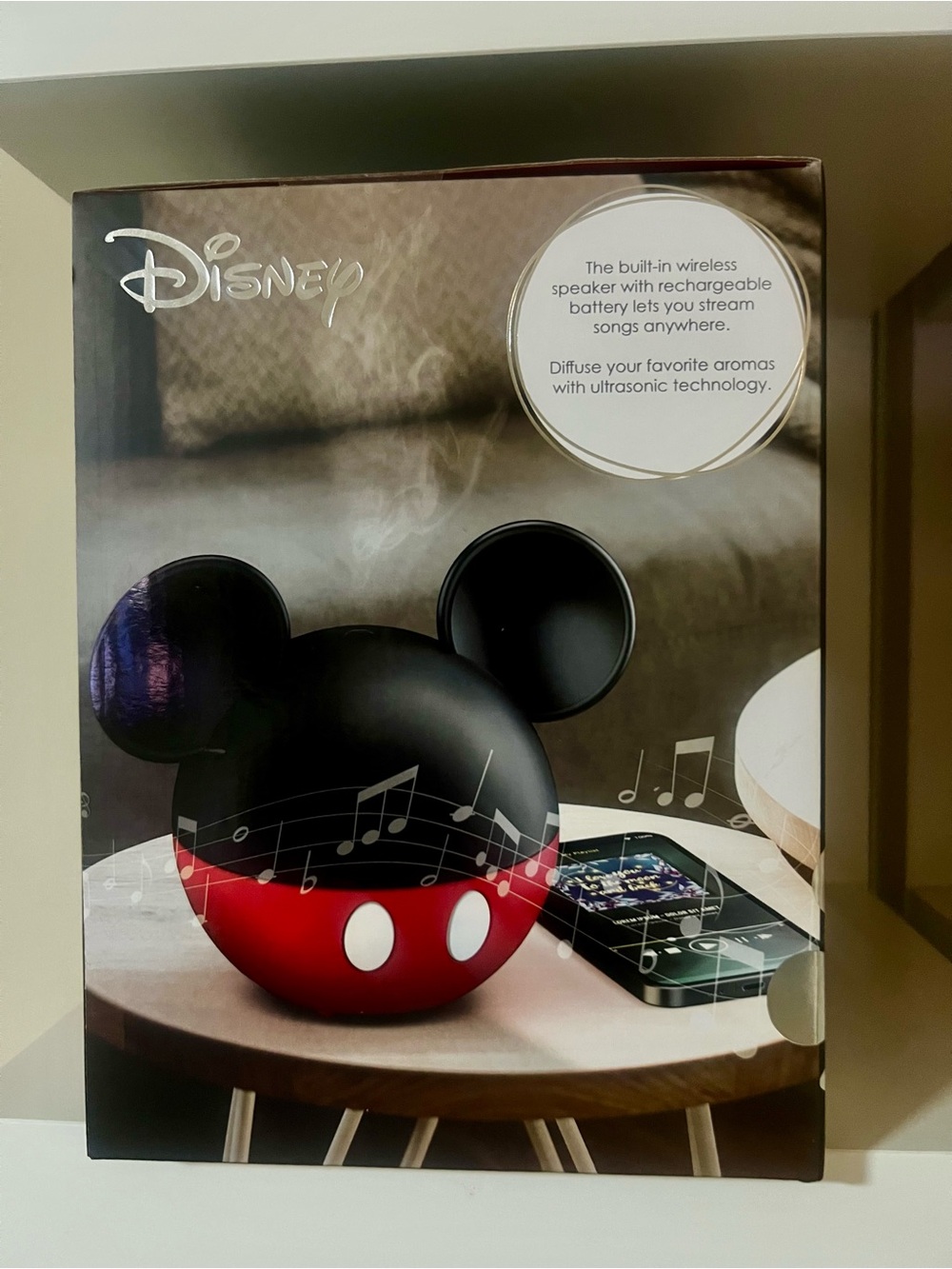 Disney Mickey Mouse Bluetooth Speaker in Black and Red